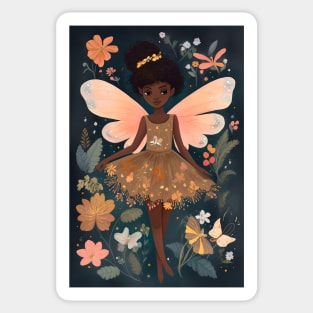 Cute Fairy in the Floral Garden1 Sticker